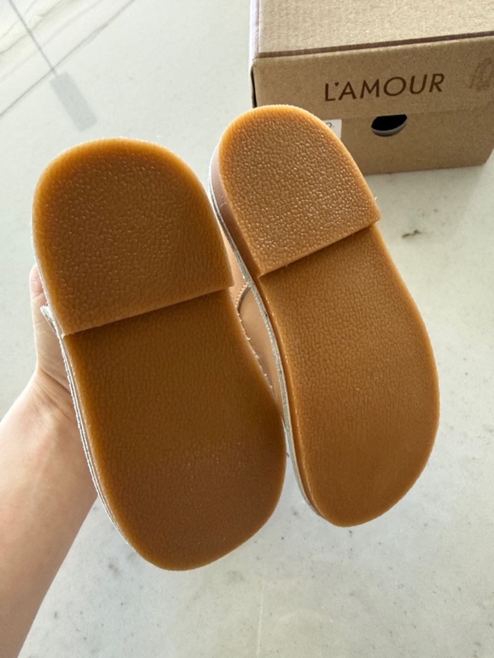 L'Amour Champagne Mary Jane Toddler Shoes - Picture 3 of 5